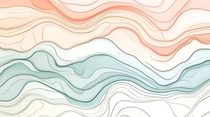 Abstract Pastel Wave Pattern.