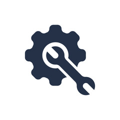 Maintenance icon. Solid glyph series icon