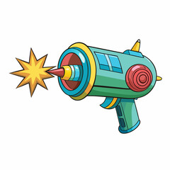 rocket toy isolated on white