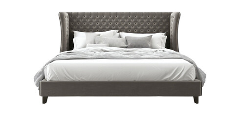 Luxurious tufted bed
