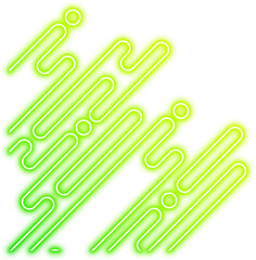 Neon Geometric Rounded Corner