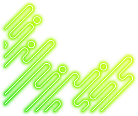 Neon Geometric Rounded Corner