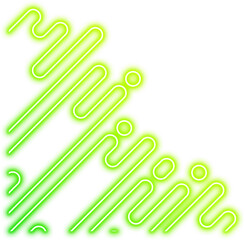 Neon Geometric Rounded Corner
