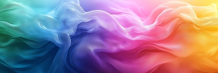 Obraz premium Colorful Fabric Flowing Abstract Design with Smooth Curves and Folds