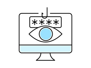 Phishing icon. Programming icon and symbol. Programming elements. Simple flat vector icon.