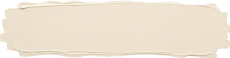 Light beige creamy cosmetic product smear