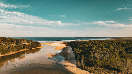 Breathtaking Aerial Drone Photos of Berrara, Jervis Bay, NSW, Australia. Pristine Beaches, Ocean Views & Lush Coastal Forests