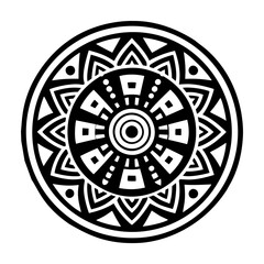 A solid style icon of healing circle symbol