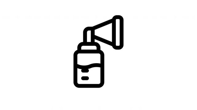breast pump animated icon