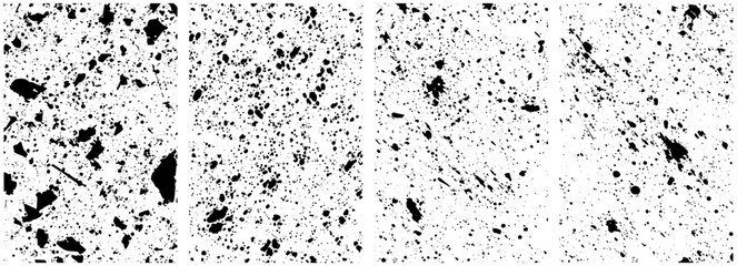 Grunge Ink Splatter Texture Pack, Abstract Paint Drops and Blot Stain Overlays