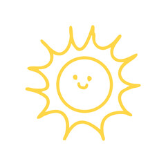 happy sun illustration