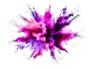 Abstract Color Explosion On Black Background Illustrative PNG Art