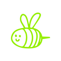 cute cartoon bee illustration