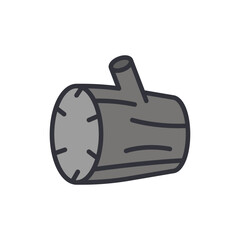 Charcoal colored icons, minimalist vector illustration ,simple transparent graphic element .Isolated on white background