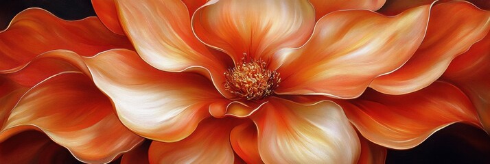 Artistic orange blossom A symphony of petals colors and texture