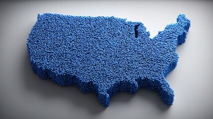 Detailed map of the united states highlighting key regions for coastal economic activities and marine-based industries