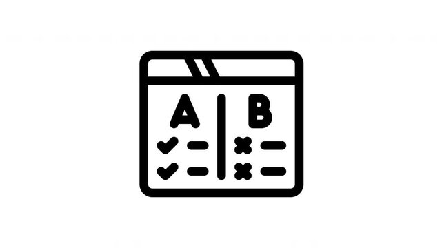 ab testing animated icon