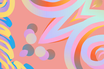 luxury traditional Indonesian Dayak batik design with aesthetic gradient background 