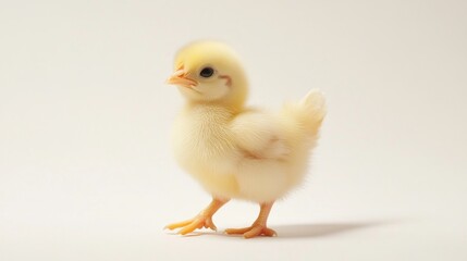 Obraz premium Cute, fluffy yellow chick