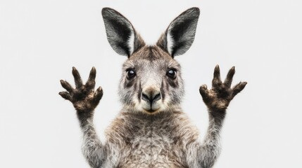 Obraz premium Kangaroo reaching out