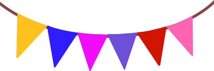 Fototapeta premium Birthday flags