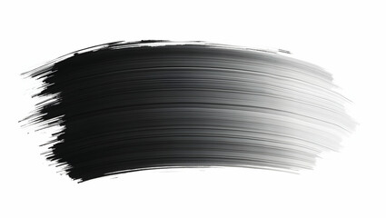 Abstract grayscale gradient paintbrush stroke, design element for artistic concepts and creative projects offering visual texture and versatile graphic resource for various design applications