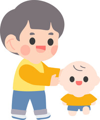 Group of Happy Kids Playing with Toys – Kindergarten Life Scene