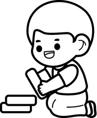 Group of Happy Kids Playing with Toys – Kindergarten Life Scene