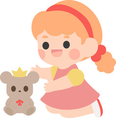 Group of Happy Kids Playing with Toys – Kindergarten Life Scene