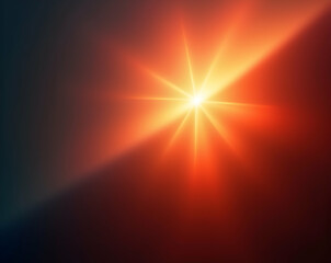 Obraz premium Abstract Lens Flare Composition, A Vibrant interplay of light and shadow creates a dynamic and visually captivating scene with glowing radiance