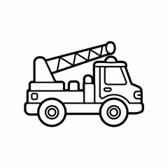 Naklejka premium Tow truck vehicle with crane arm icon for roadside assistance transportation and towing service graphics