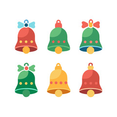 set of Christmas bells