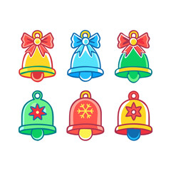 set of Christmas bells