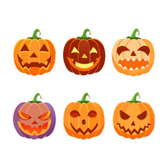 Halloween pumpkin set