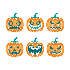 Halloween pumpkin set