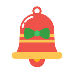Christmas bell with ribbon