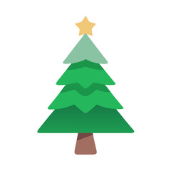 Christmas tree vector illustration