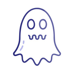 vector illustration of Halloween ghost