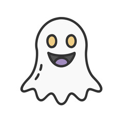 Fototapeta premium vector illustration of Halloween ghost