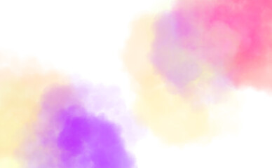 Orange smoke cloud fog dust isolated on transparent background. Colorful smoke smog misty fog steam explosion special effect. Smoke texture for Compositing, covering, overlay, design elements, PNG