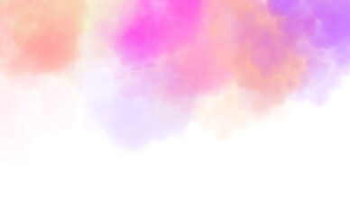 Orange smoke cloud fog dust isolated on transparent background. Colorful smoke smog misty fog steam explosion special effect. Smoke texture for Compositing, covering, overlay, design elements, PNG