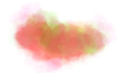 Orange smoke cloud fog dust isolated on transparent background. Colorful smoke smog misty fog steam explosion special effect. Smoke texture for Compositing, covering, overlay, design elements, PNG