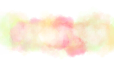 Orange smoke cloud fog dust isolated on transparent background. Colorful smoke smog misty fog steam explosion special effect. Smoke texture for Compositing, covering, overlay, design elements, PNG