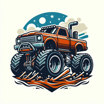 Monster truck vector file