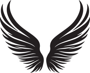 Obraz premium Angel wings icon vector