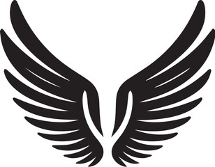 Obraz premium Angel wings icon vector