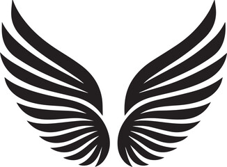 Angel wings icon vector