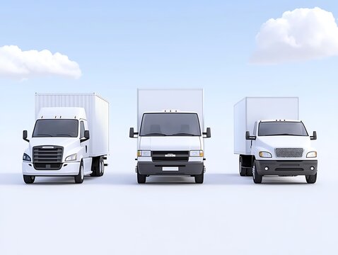 Trucks, Cargo, Transportation, White