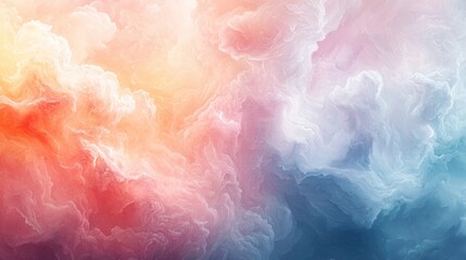 Fototapeta premium A colorful cloud with a blue and red swirl