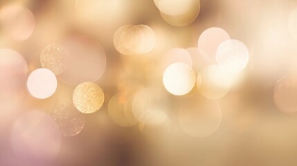 Warm cream and golden tones blend in a soft bokeh gradient, evoking a serene and celebratory atmosphere.